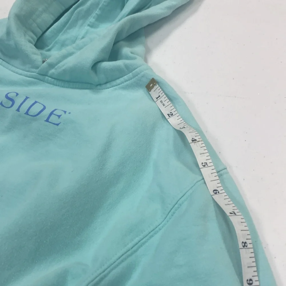 Youth Girl's Hoodie, XL, lovely blue/green color, "SEASIDE!" - Picture 6 of 13